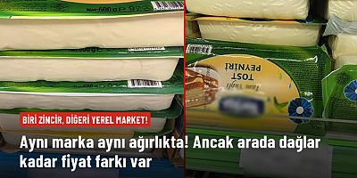 Ünlü zincir marketle, yerel market arasındaki fiyat farklılığı bu kadarına da pes dedirtti