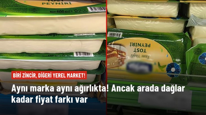 Ünlü zincir marketle, yerel market arasındaki fiyat farklılığı bu kadarına da pes dedirtti