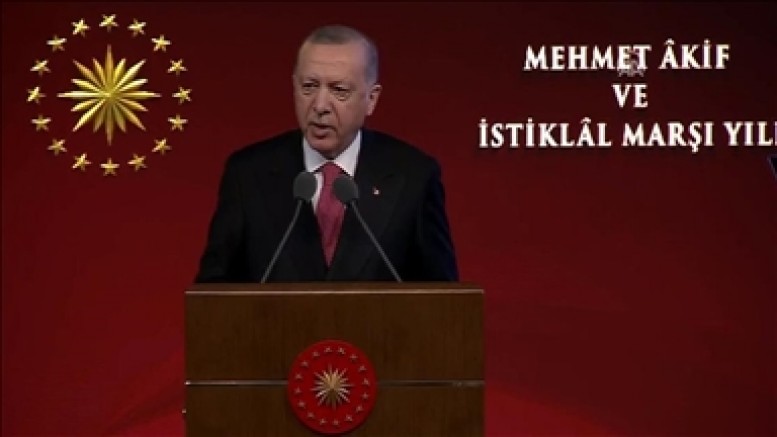 Cumhurbaşkanı Erdoğan: Bu vatanın ekmeğini yiyen hiç kimsenin İstiklal Marşı ile sorunu olamaz