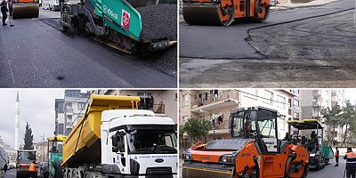 ASFALT SERİM ÇALIŞMALARI DEVAM EDİYOR