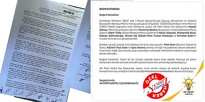 İMAR DURUMUNA AK PARTİDEN İTİRAZ GELDİ